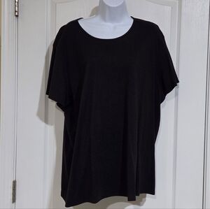 Black Eileen Fisher black cotton T-Shirt 3x